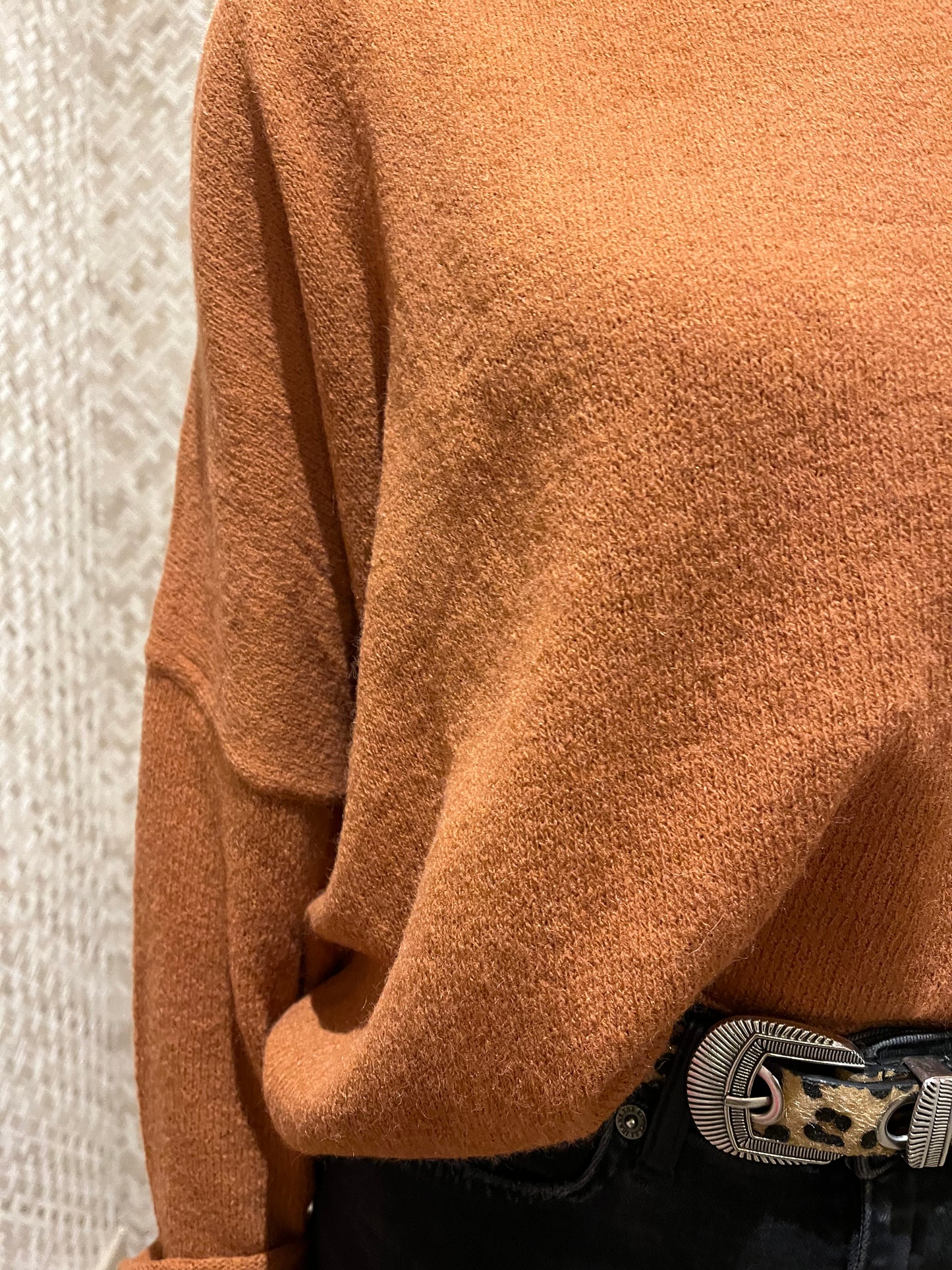 PULL ORANGE VIEILLI